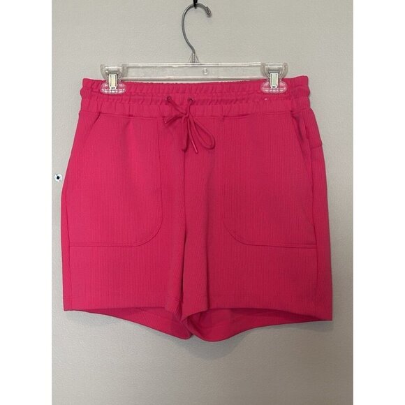 Mondetta Women’s Ribbed Scuba Active Shorts Size Small Athletic Running Yoga - Picture 4 of 10